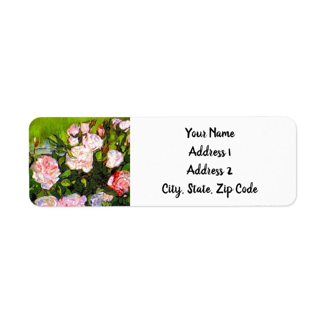 Van Gogh Still Life with Pink Roses (Front)