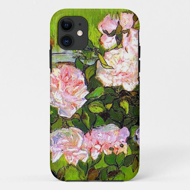 Van Gogh Still Life with Pink Roses Case-Mate iPhone Case (Back)