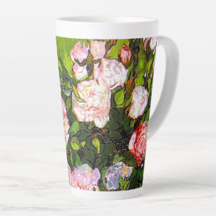 Van Gogh Still Life with Pink Roses Latte Mug