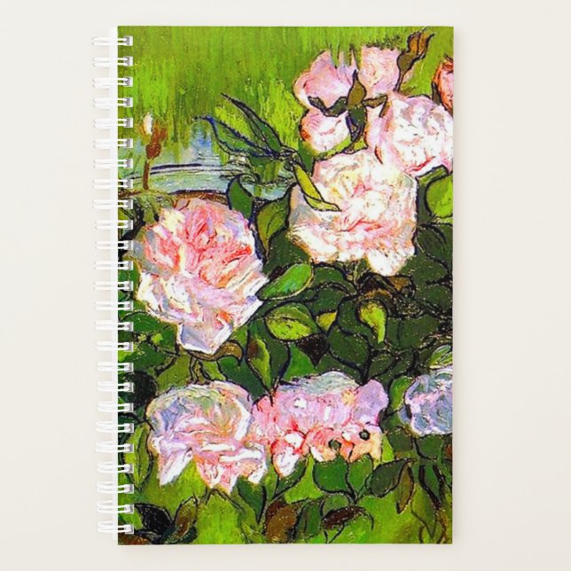 Van Gogh Still Life with Pink Roses Planner (Front)