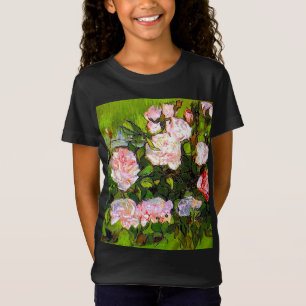 Van Gogh Still Life with Pink Roses T-Shirt