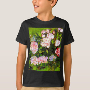 Van Gogh Still Life with Pink Roses T-Shirt