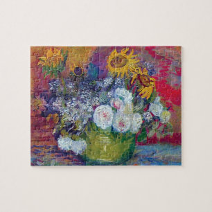Van Gogh - Still Life With Roses And Sunflowers Jigsaw Puzzle
