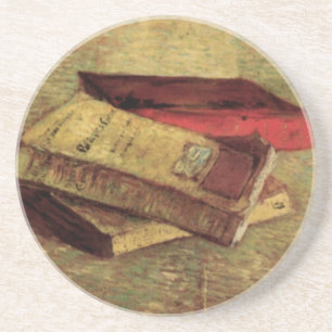 Van Gogh; Still Life with Three Books, Vintage Art Coaster