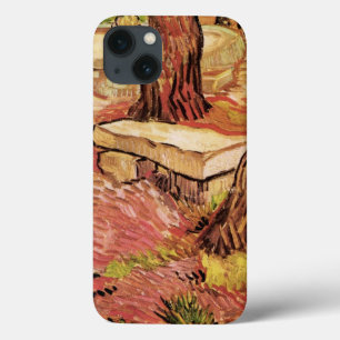Van Gogh Stone Bench in Garden, St Paul Hospital iPhone 13 Case