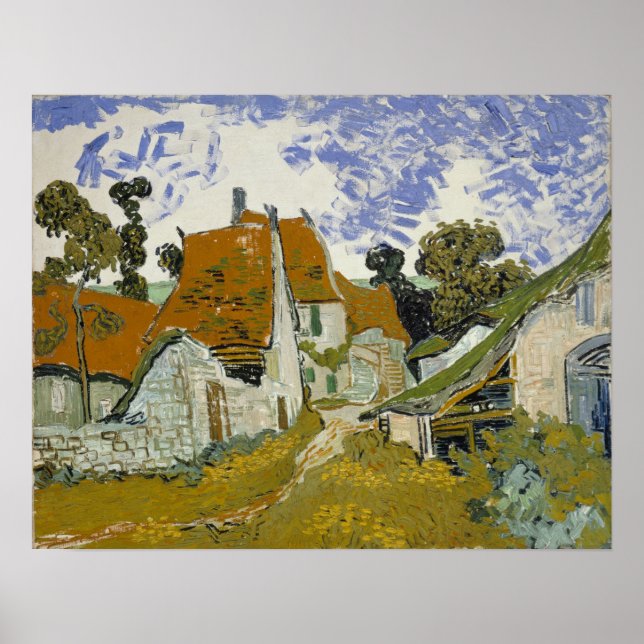 Van Gogh - Street In Auvers-Sur-Oise Poster (Front)