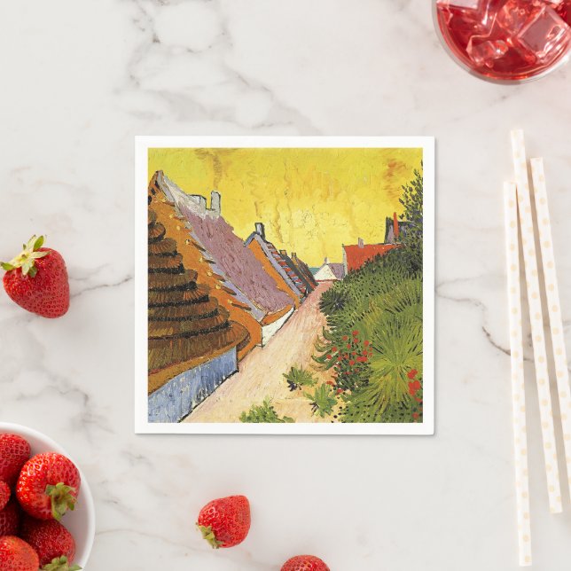Van Gogh - Street in Saintes-Maries, Napkin (Insitu)
