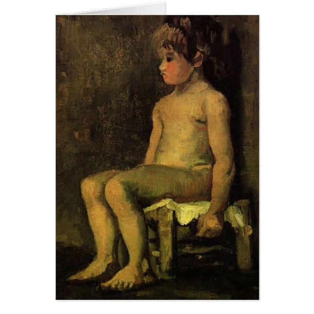 Van Gogh; Study of a Little Girl, Seated, Portrait (Front)