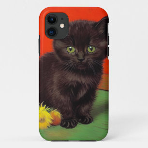 Van Gogh Style Black Cat iPhone 11 Case