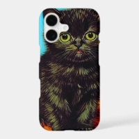 Van Gogh Style Pouting Kitten