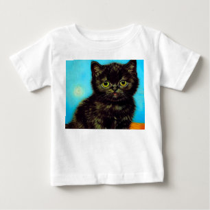 Van Gogh Style Pouting Kitten Baby T-Shirt