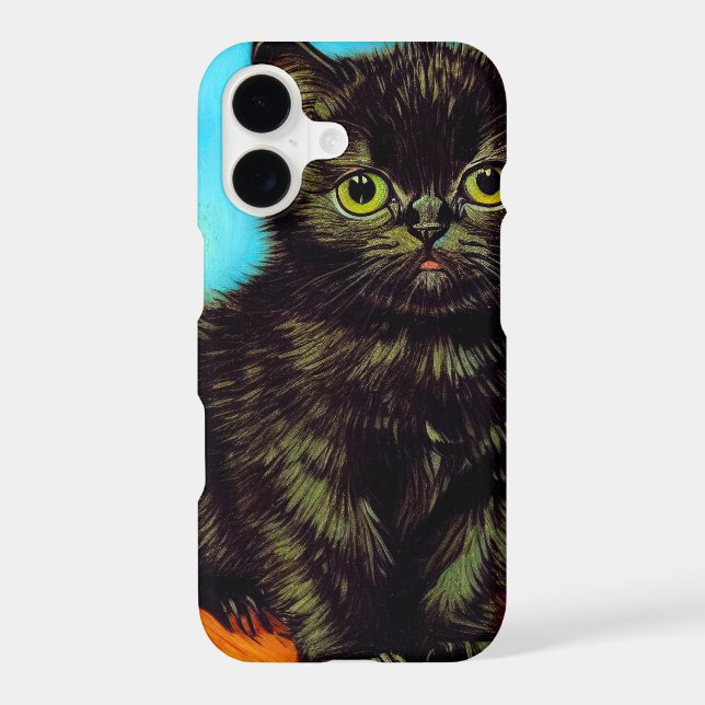 Van Gogh Style Pouting Kitten Samsung Galaxy S21 Case (Back)