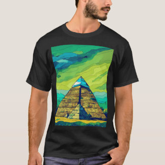 Van Gogh Style Pyramid T-Shirt