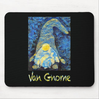 Van Gogh Style Van Gnome Art Painting Design Starr Mouse Mat