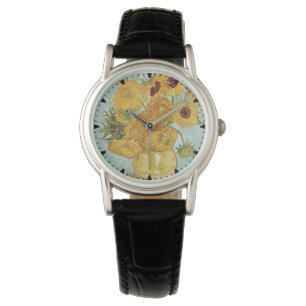 Van Gogh Sunflower Flower Painting Watch