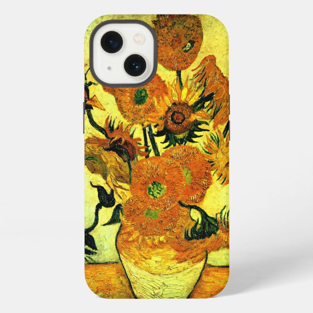 Van Gogh - Sunflowers, 14, Case-Mate iPhone Case (Back)