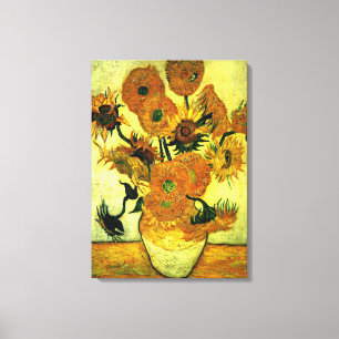 Van Gogh - Sunflowers 14, famous painting Canvas Print