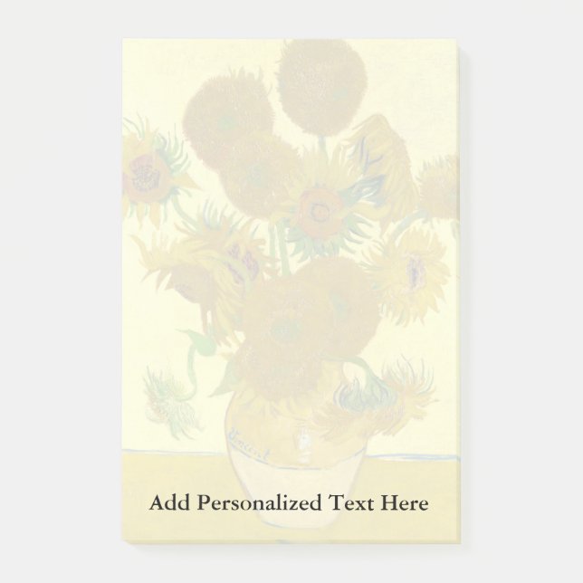 Van Gogh | Sunflowers | 1888 Post-it Notes (Front)