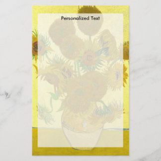 Van Gogh | Sunflowers | 1888 Stationery