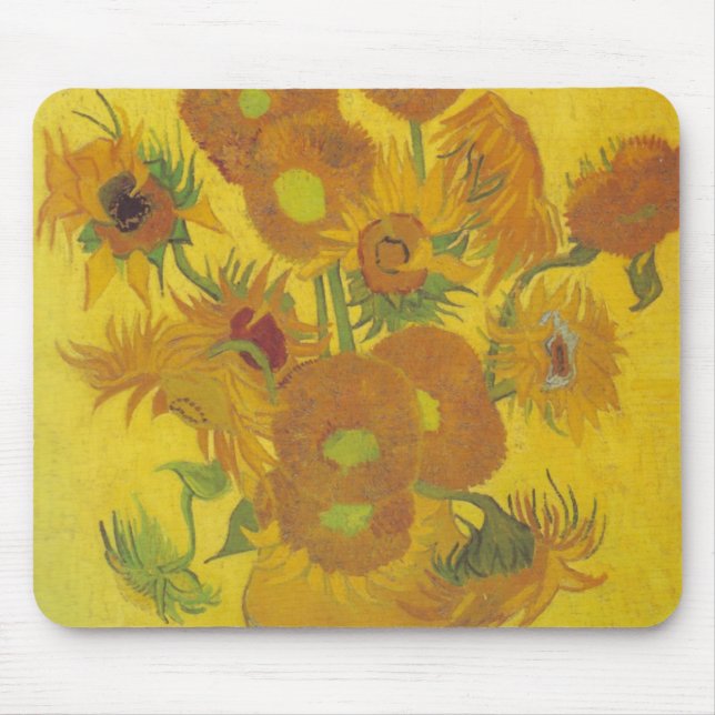 Van Gogh Sunflowers 2 Mouse Mat (Front)