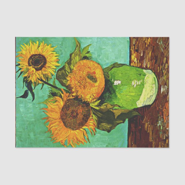 Van Gogh - Sunflowers (3) Tissue Paper (Front)