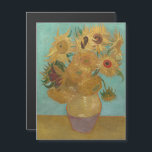 Van Gogh - Sunflowers, 3rd Version, Repetition Magnetic Invitation<br><div class="desc">Vincent Van Gogh - Sunflowers,  Sonnenblumen,  Third Version,  Repetition,  1889.</div>