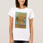 Van Gogh - Sunflowers, 3rd Version, Repetition T-Shirt<br><div class="desc">Vincent Van Gogh - Sunflowers,  Sonnenblumen,  Third Version,  Repetition,  1889.</div>