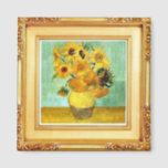 Van Gogh - Sunflowers - Art Magnet<br><div class="desc">Van Gogh ,   Sunflowers</div>