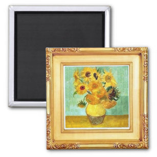 Van Gogh - Sunflowers - Art Magnet