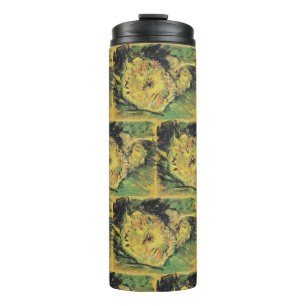 Van Gogh Sunflowers - Bright Yellow Floral Art Thermal Tumbler