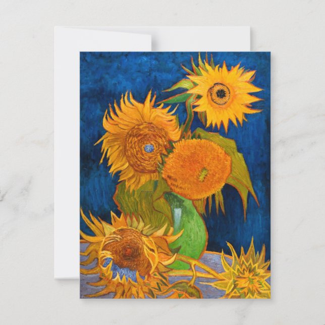 Van Gogh Sunflowers Card (Front)