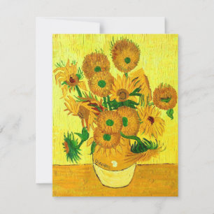 Van Gogh Sunflowers Card