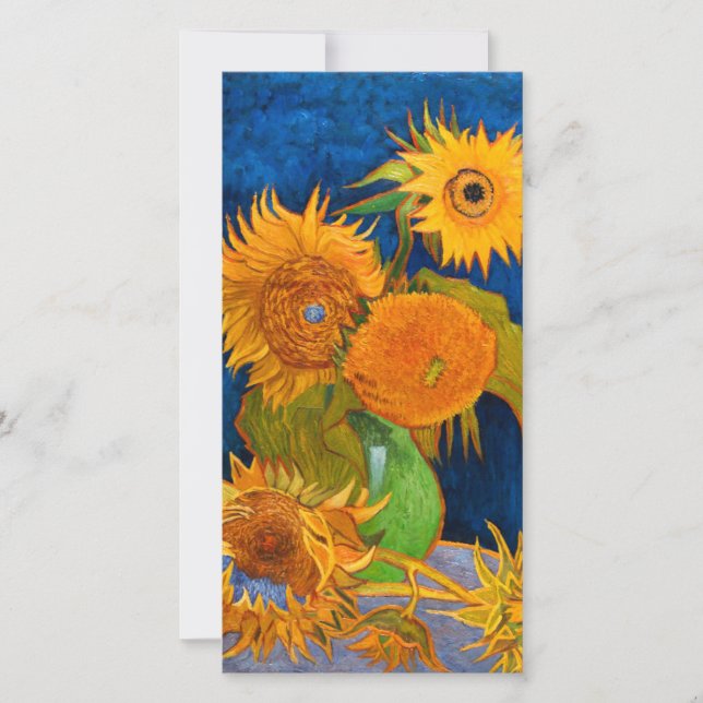 Van Gogh Sunflowers Card (Front)