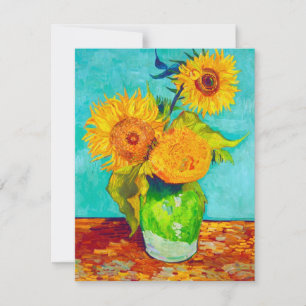 Van Gogh Sunflowers Card