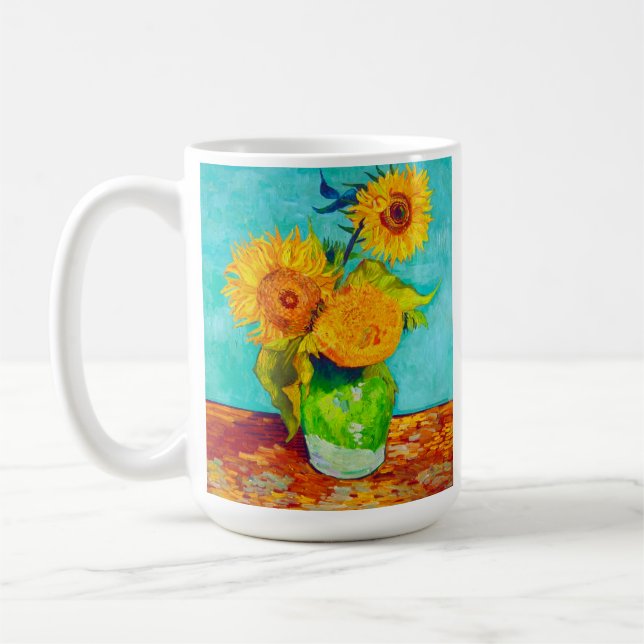 Van Gogh Sunflowers  Coffee Mug (Left)