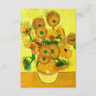 Van Gogh Sunflowers Enclosure Card