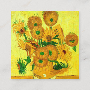 Van Gogh Sunflowers Enclosure Card