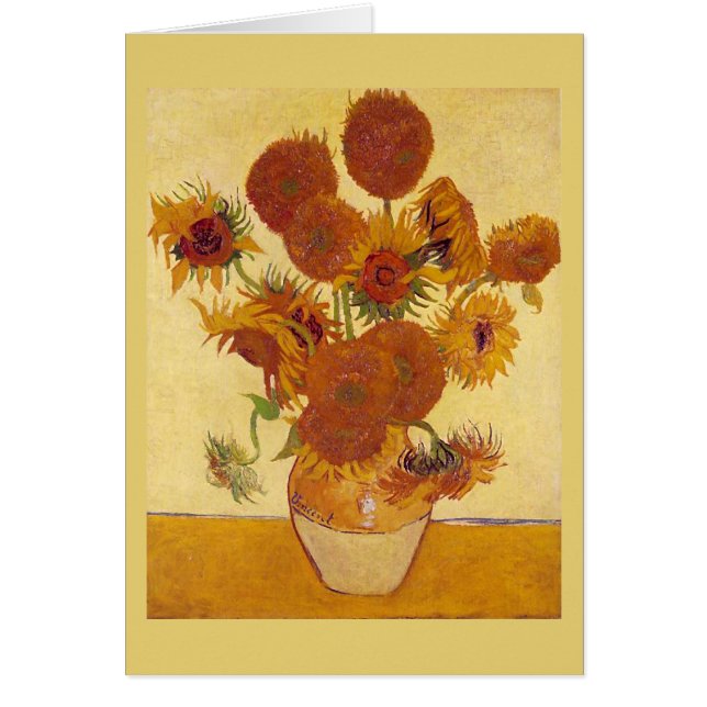 Van Gogh Sunflowers (F454) Vintage Fine Art (Front)