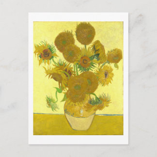 Van Gogh | Sunflowers I | Change of Address Announcement Postcard