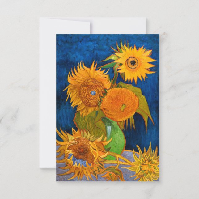 Van Gogh Sunflowers Invitation (Front)