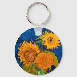 Van Gogh Sunflowers Key Ring