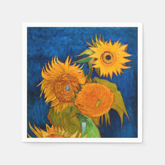 Van Gogh Sunflowers Napkin (Front)