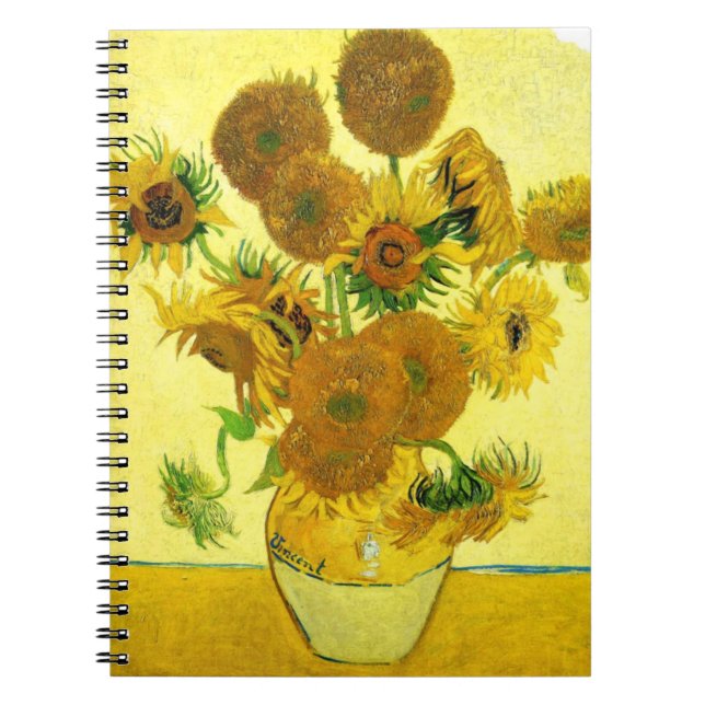 Van Gogh Sunflowers Notebook (Front)