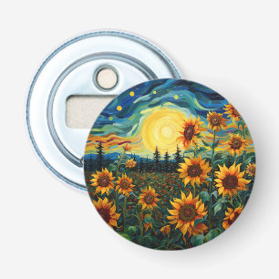  Van Gogh Sunflowers Painting Bottle Opener