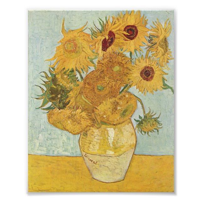 Van Gogh Sunflowers Photo Print (Front)