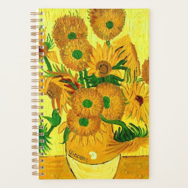 Van Gogh Sunflowers Planner (Front)