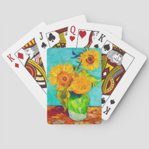 Van Gogh Sunflowers  Playing Cards