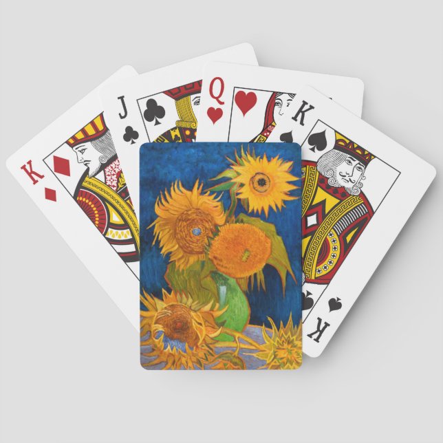 Van Gogh Sunflowers Playing Cards (Back)