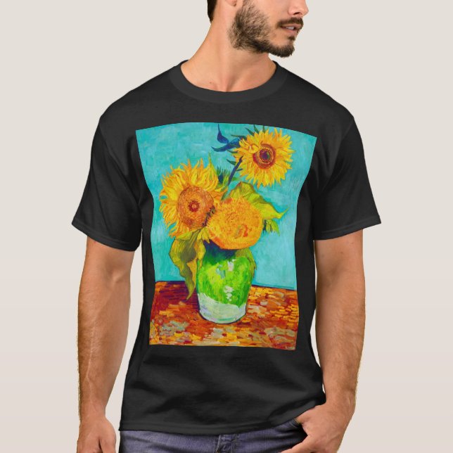 Van Gogh Sunflowers  T-Shirt (Front)