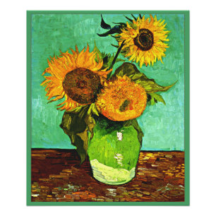 Van Gogh - Sunflowers, Three, Photo Print
